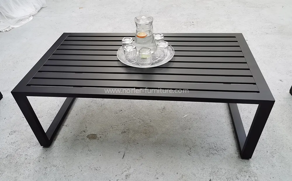 Outdoor Aluminum Powder Frame Thick Cushion Sofa